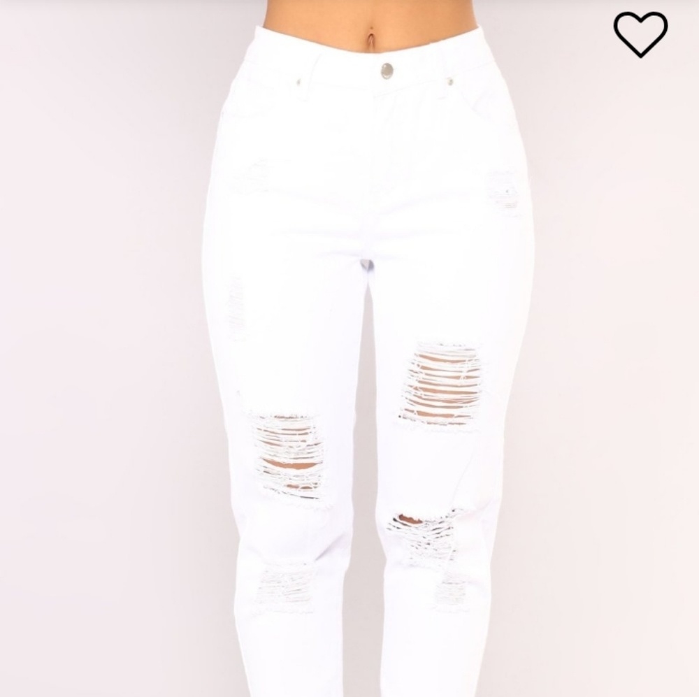 White Boyfriend Jean